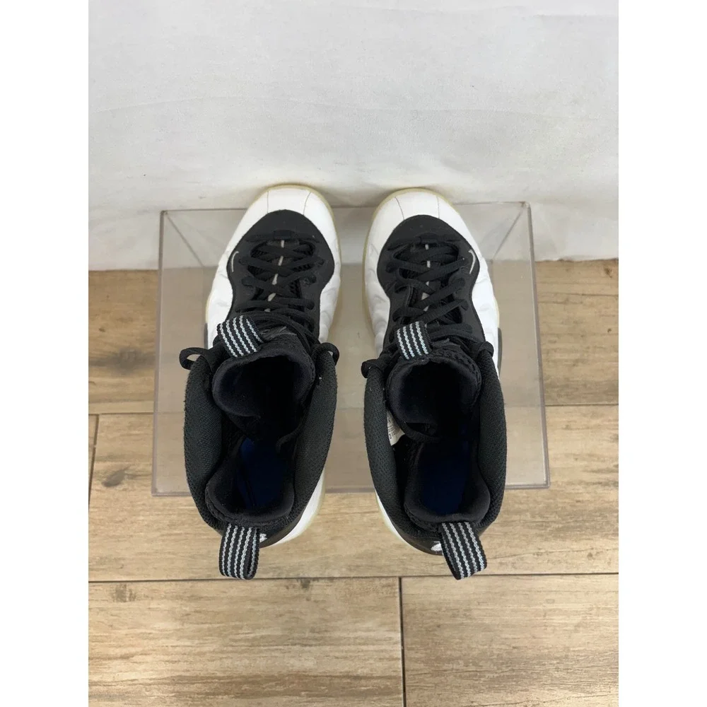 Nike Little Posite One Kids Shoes White‎ Black Basketball DV2238 100 Sz 5Y